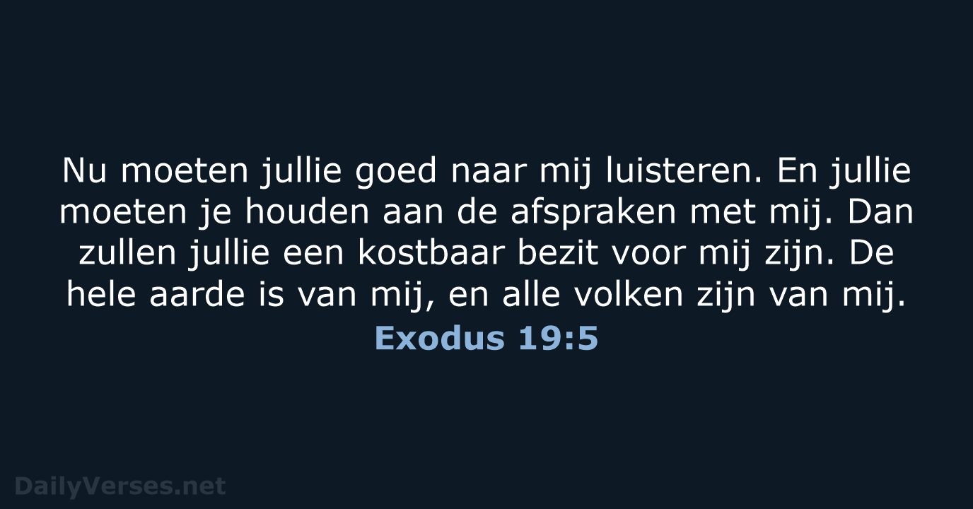 Exodus 19:5 - BGT