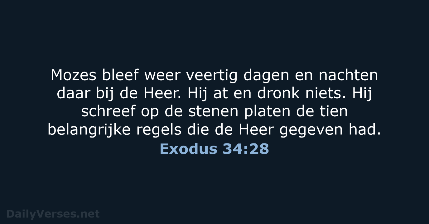 Exodus 34:28 - BGT