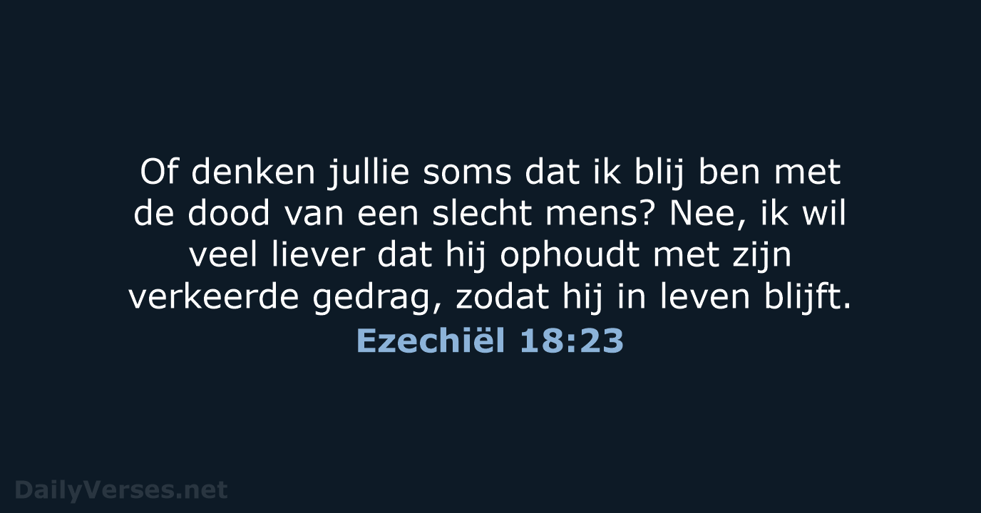 Ezechiël 18:23 - BGT