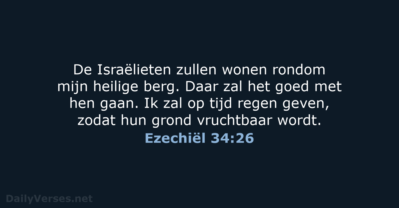 Ezechiël 34:26 - BGT