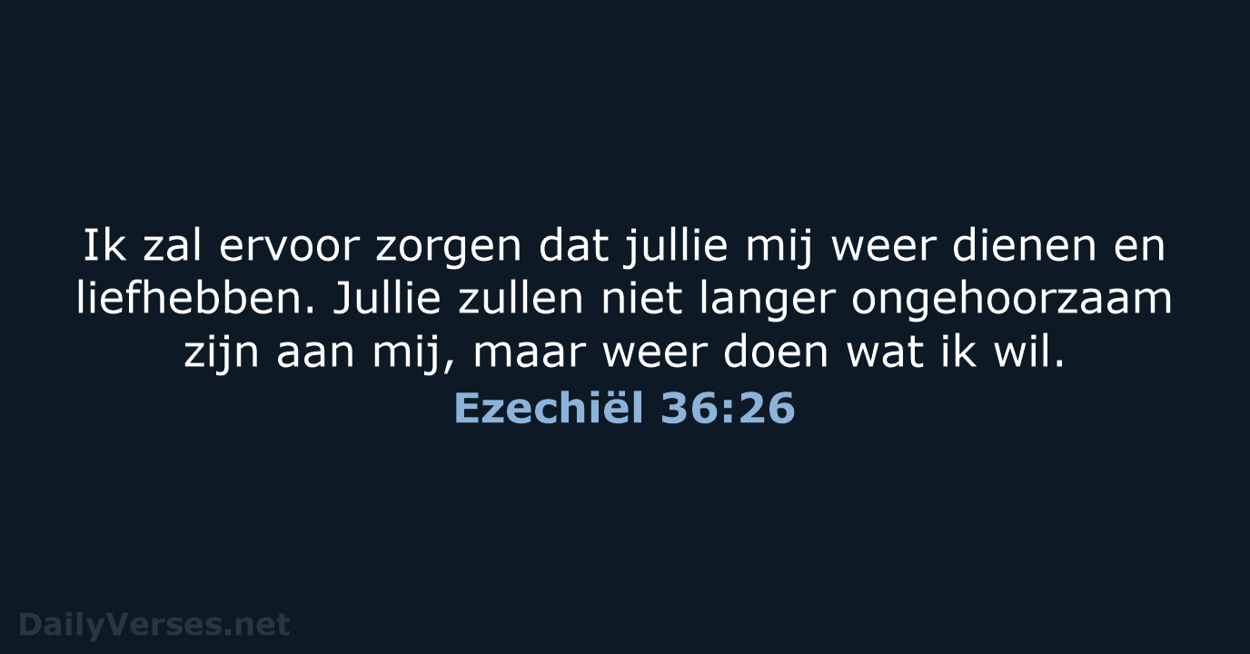 Ezechiël 36:26 - BGT