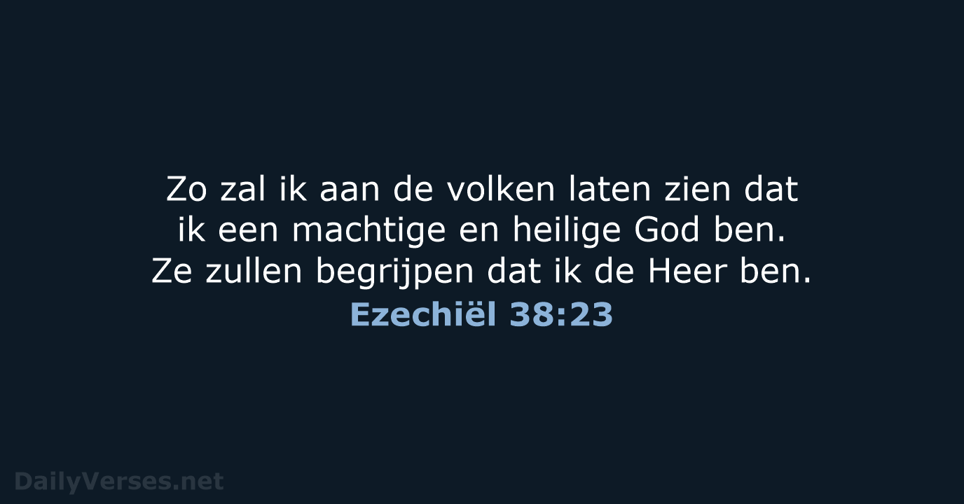 Ezechiël 38:23 - BGT