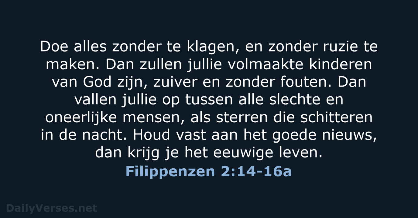 Filippenzen 2:14-16a - BGT