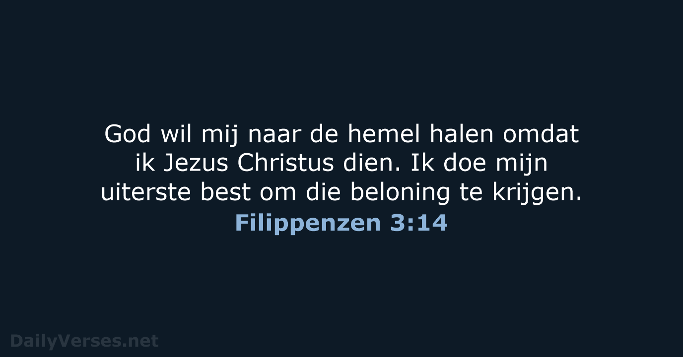 Filippenzen 3:14 - BGT