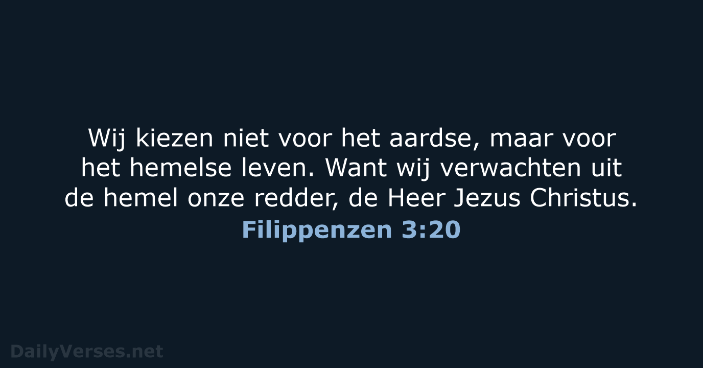Filippenzen 3:20 - BGT