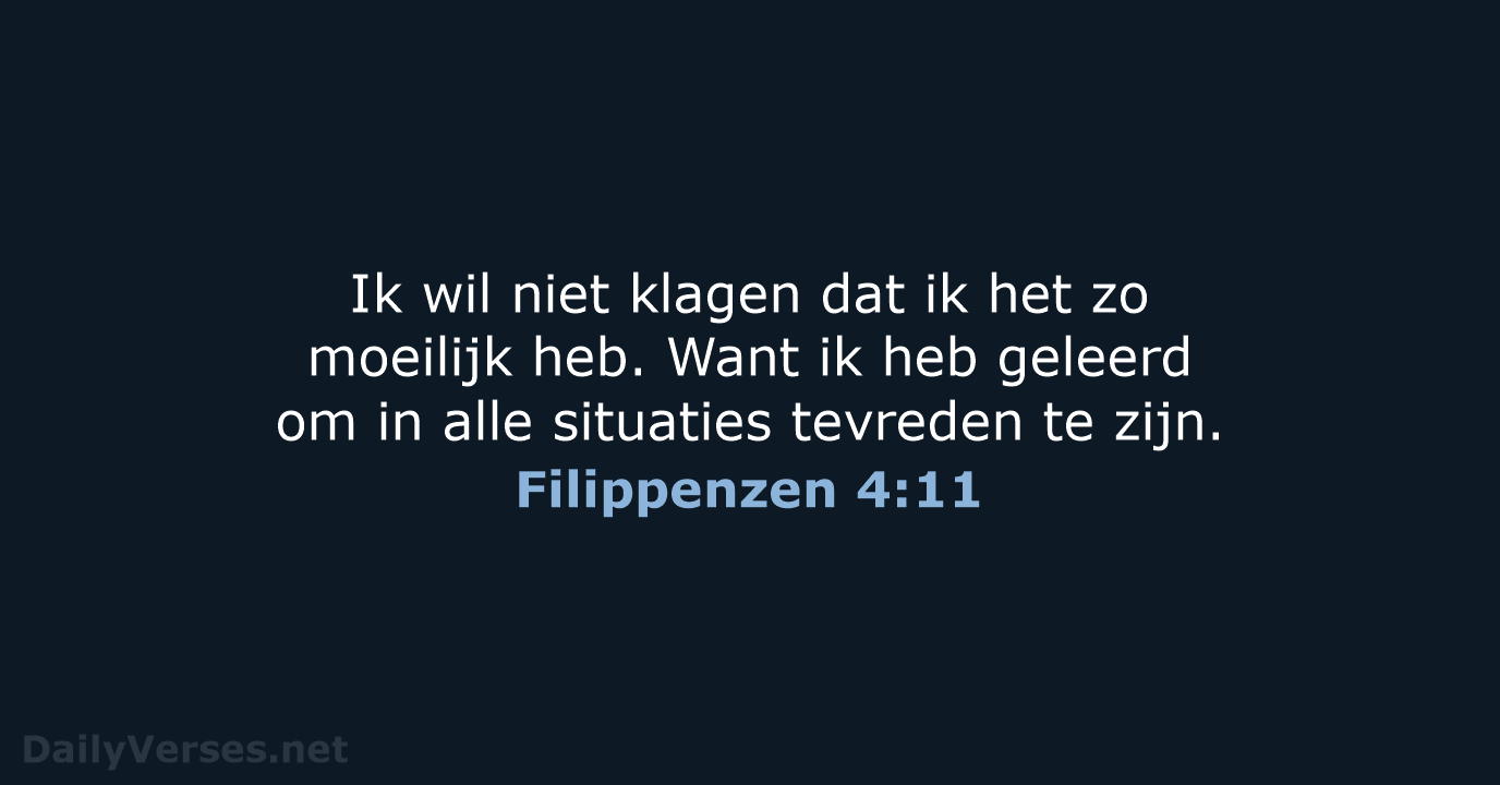 Filippenzen 4:11 - BGT