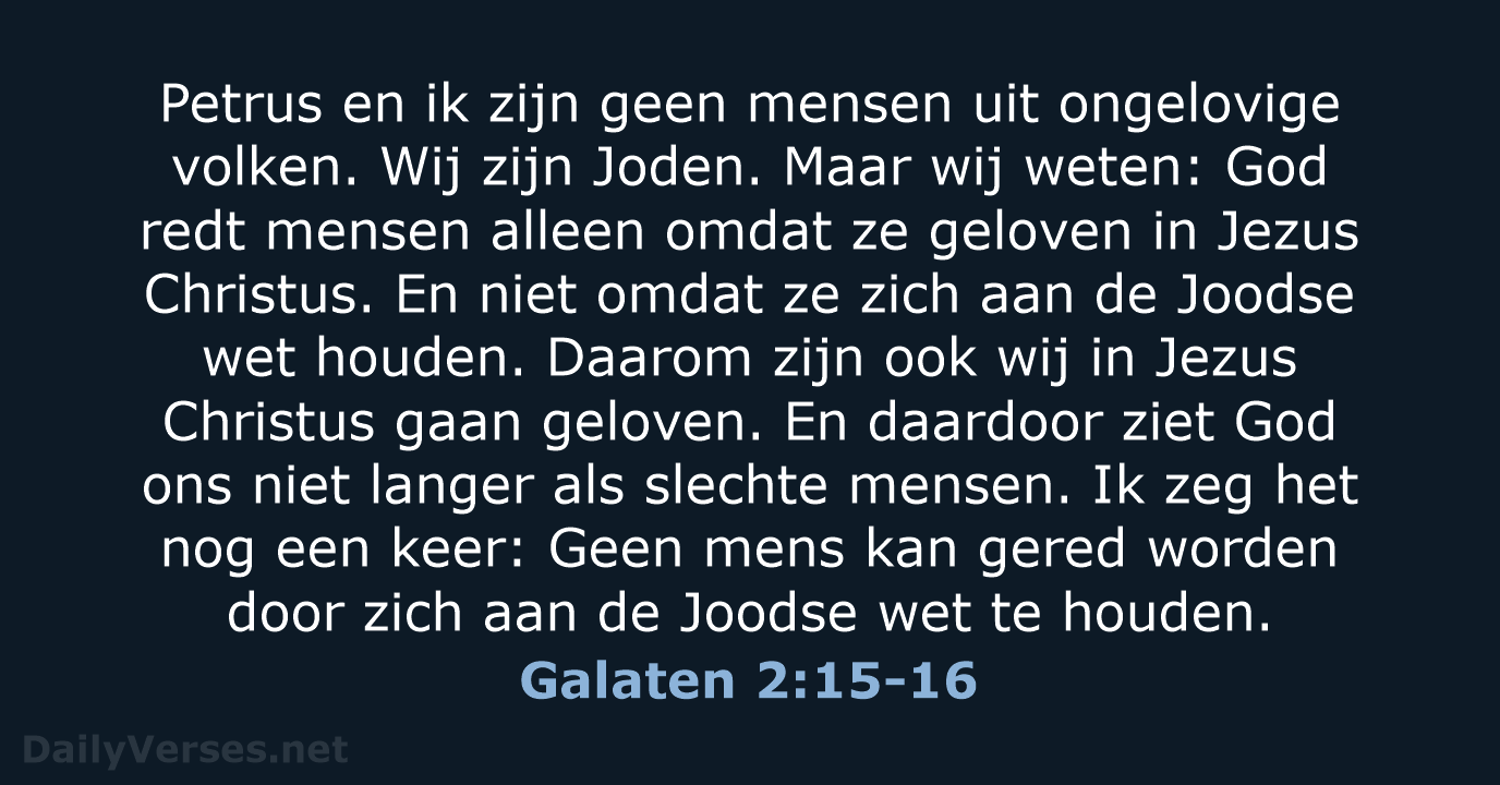 Galaten 2:15-16 - BGT