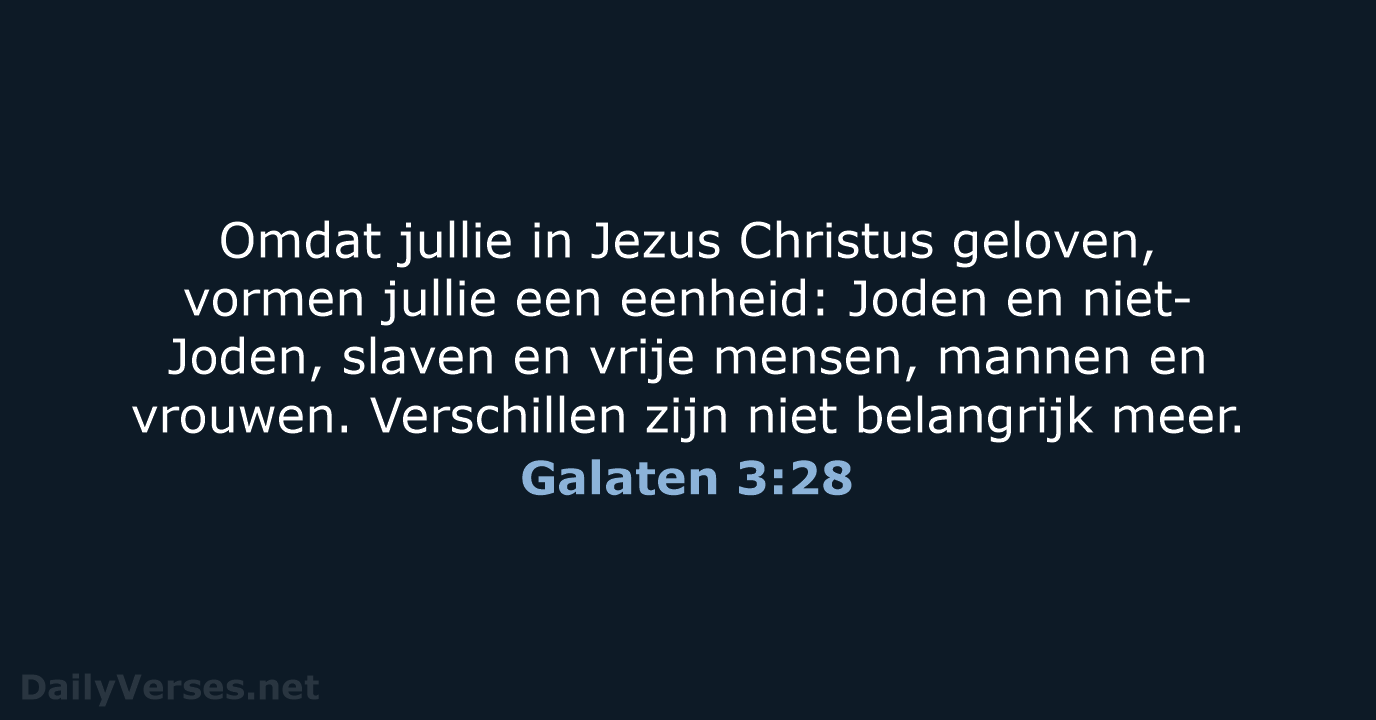 Galaten 3:28 - BGT