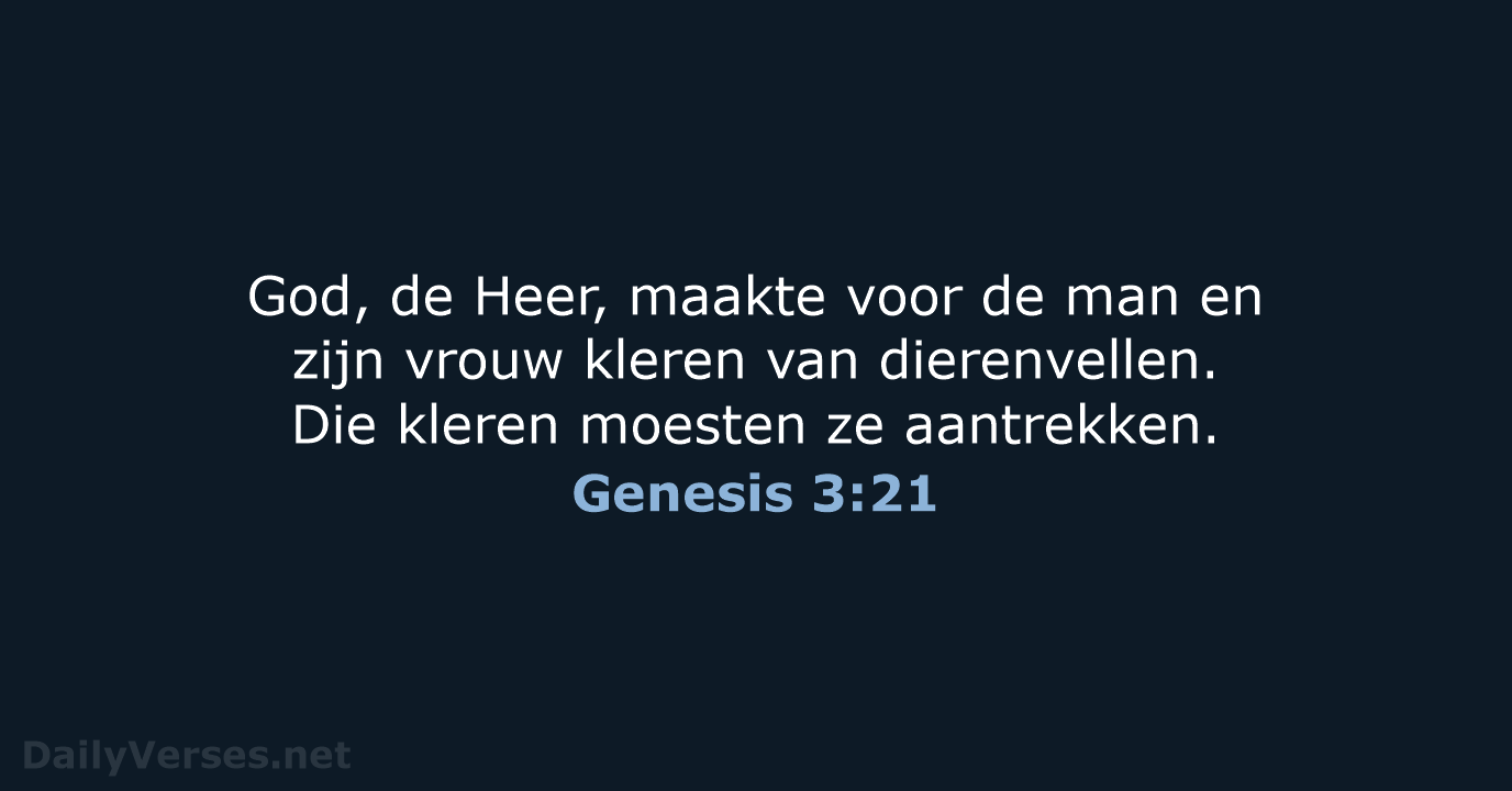 Genesis 3:21 - BGT