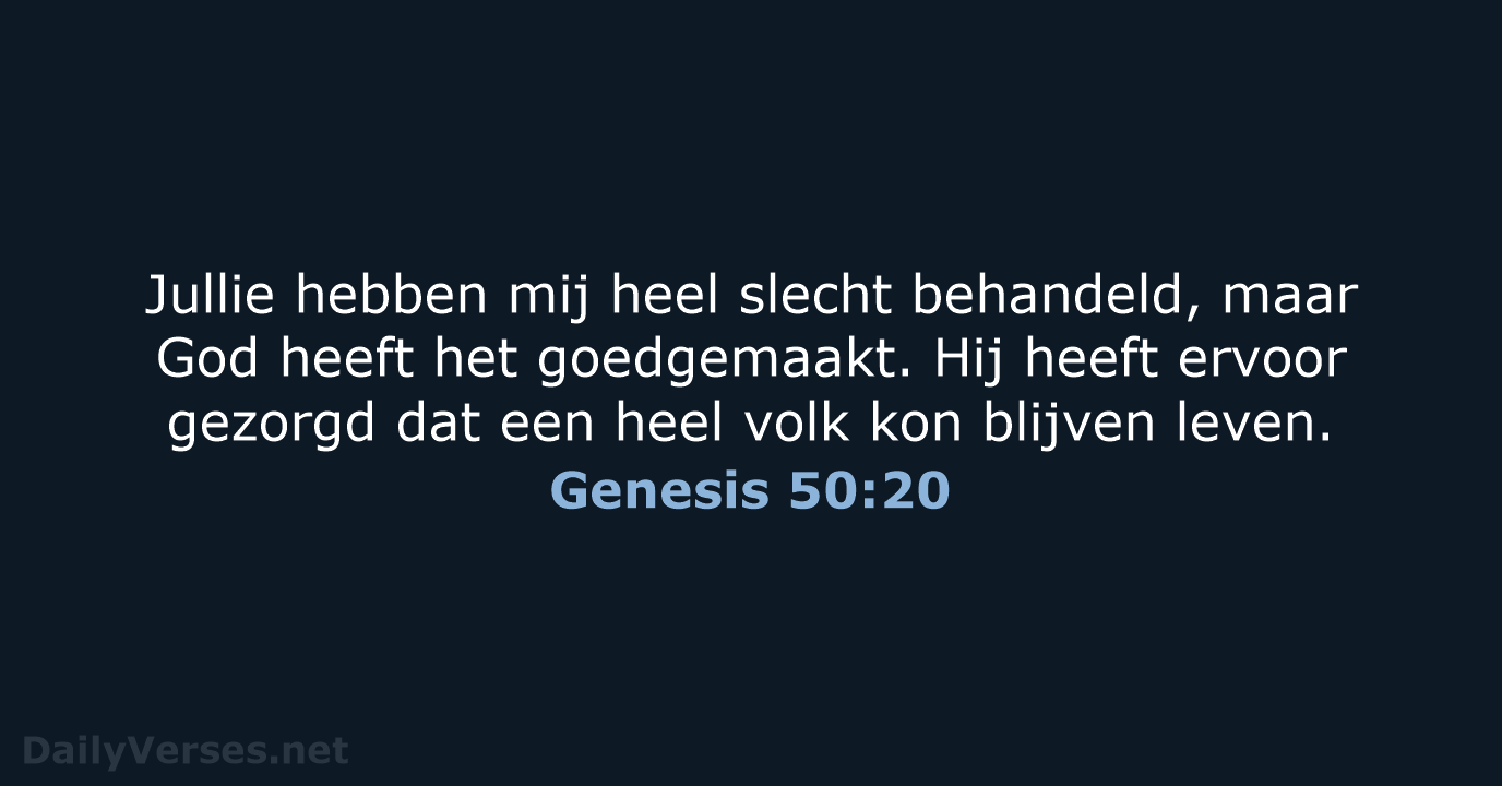 Genesis 50:20 - BGT