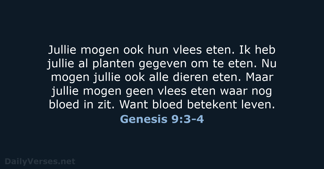 Genesis 9:3-4 - BGT