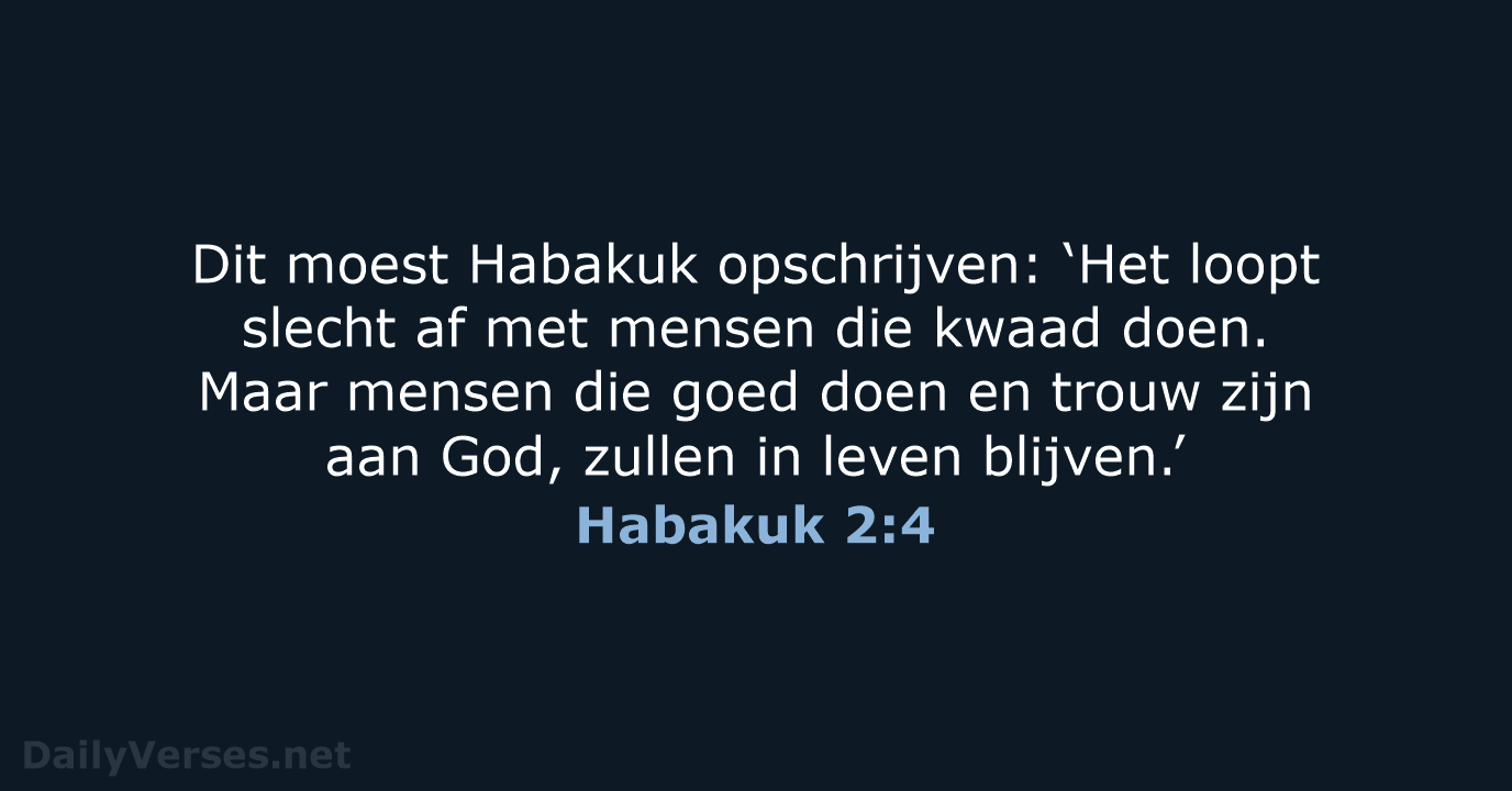 Habakuk 2:4 - BGT
