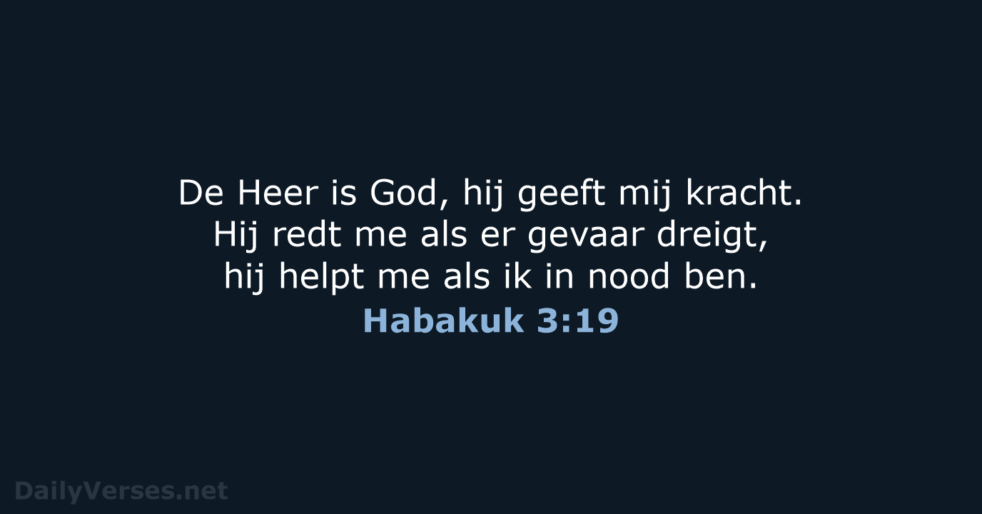 Habakuk 3:19 - BGT