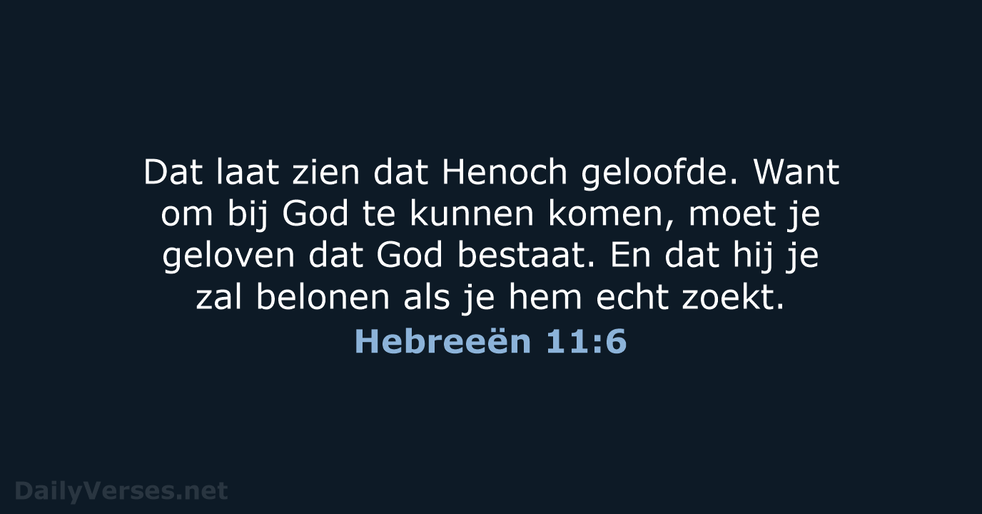 Hebreeën 11:6 - BGT