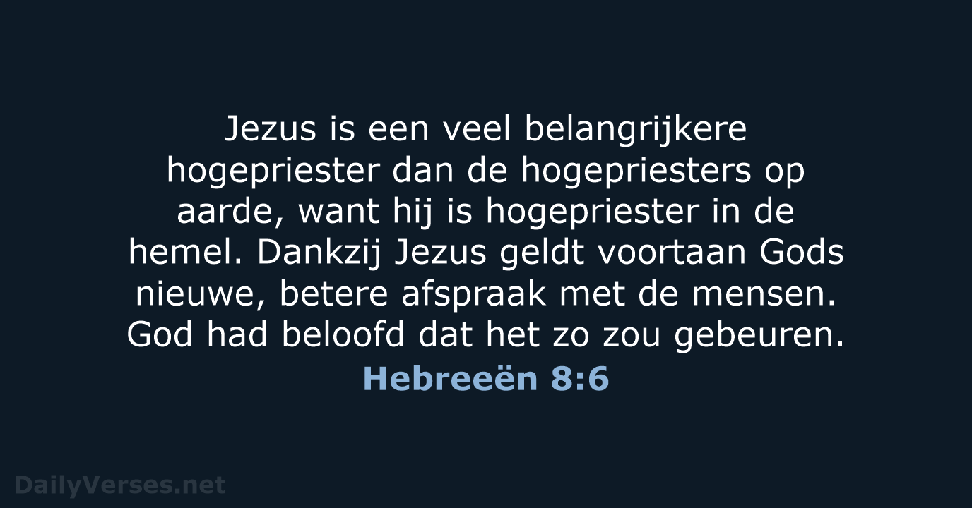Hebreeën 8:6 - BGT