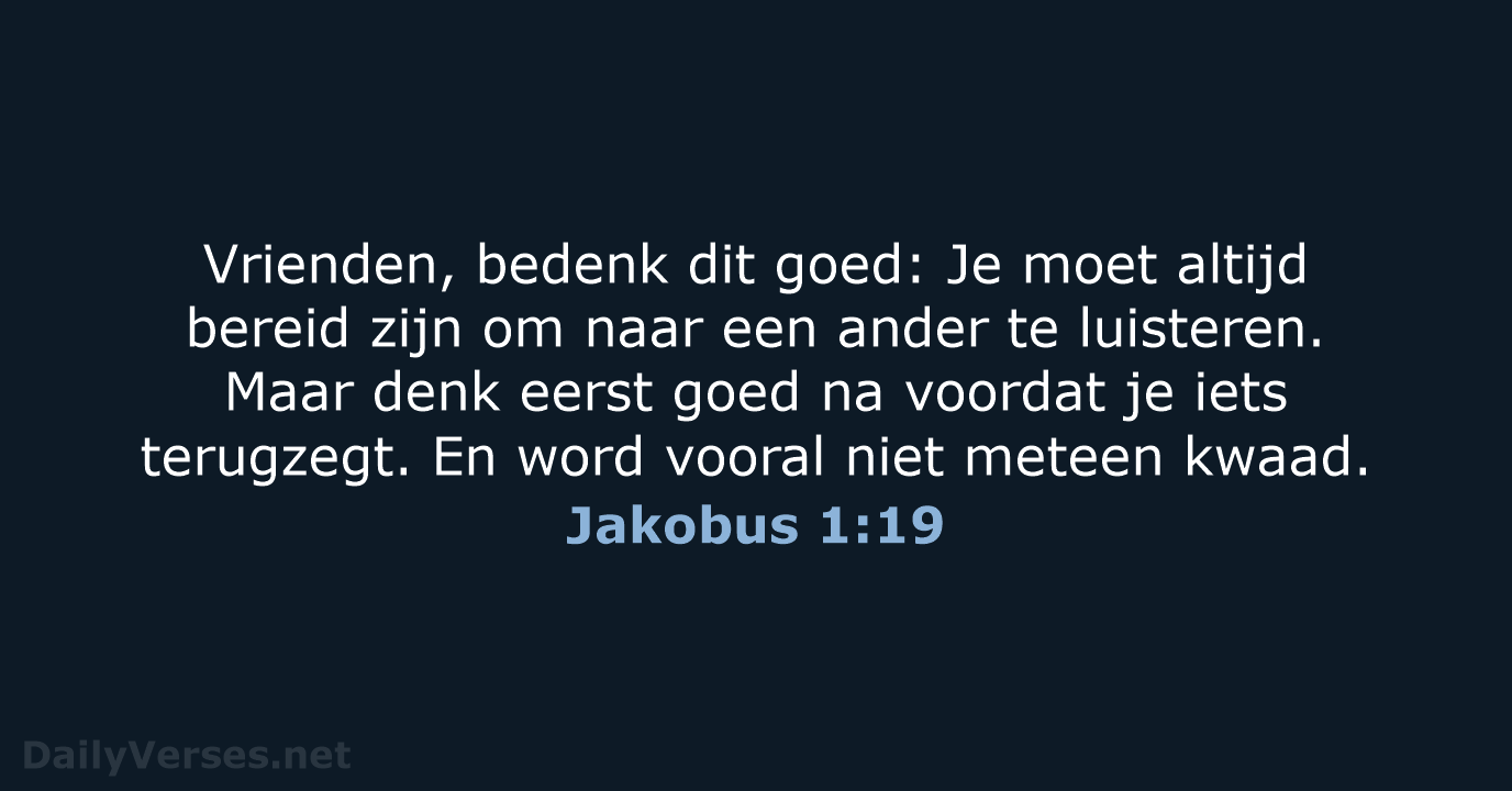 Jakobus 1:19 - BGT