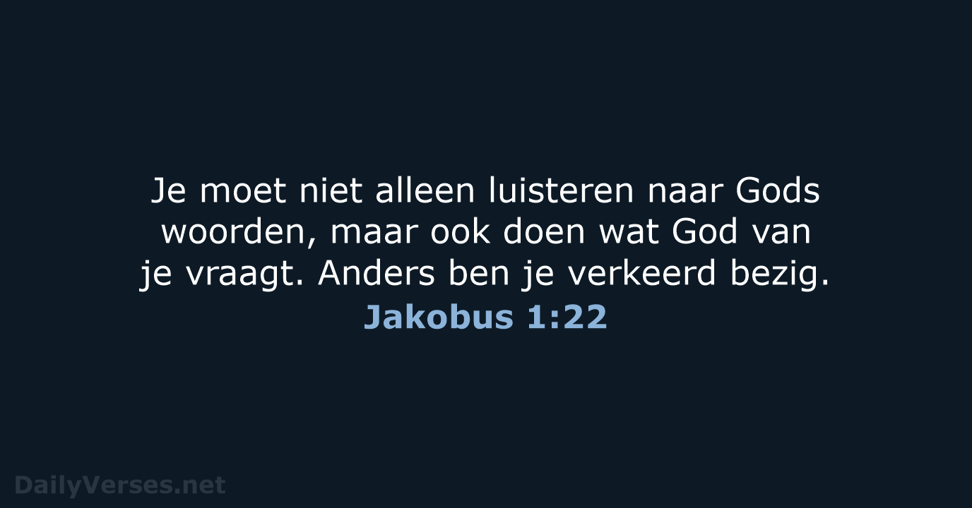 Jakobus 1:22 - BGT