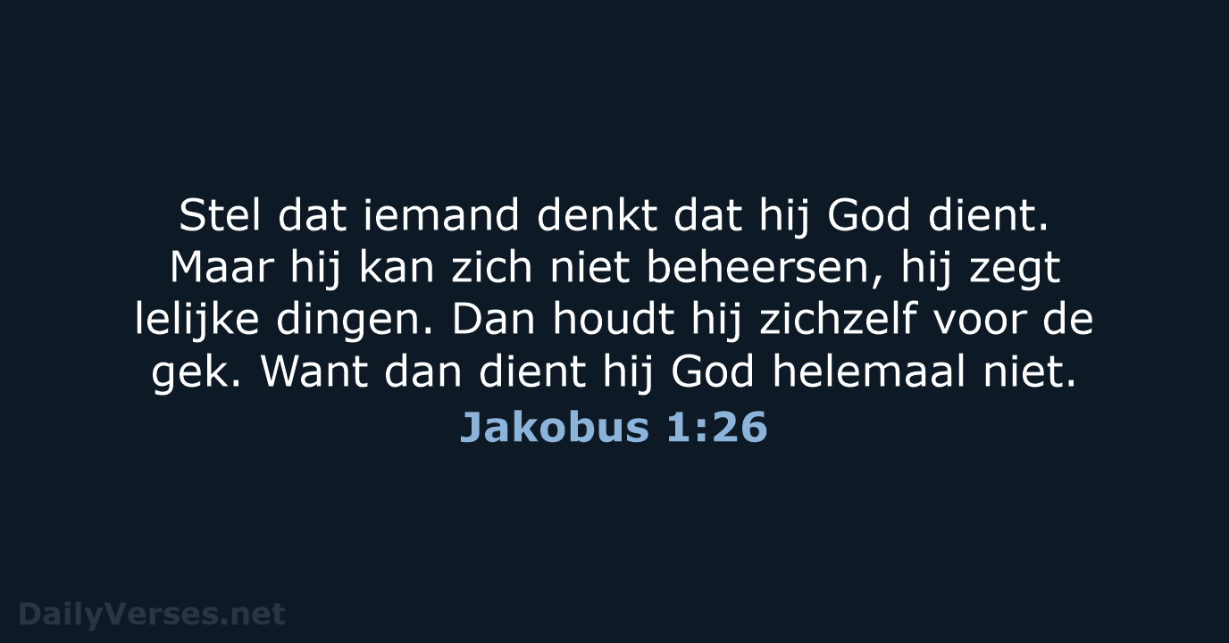 Jakobus 1:26 - BGT