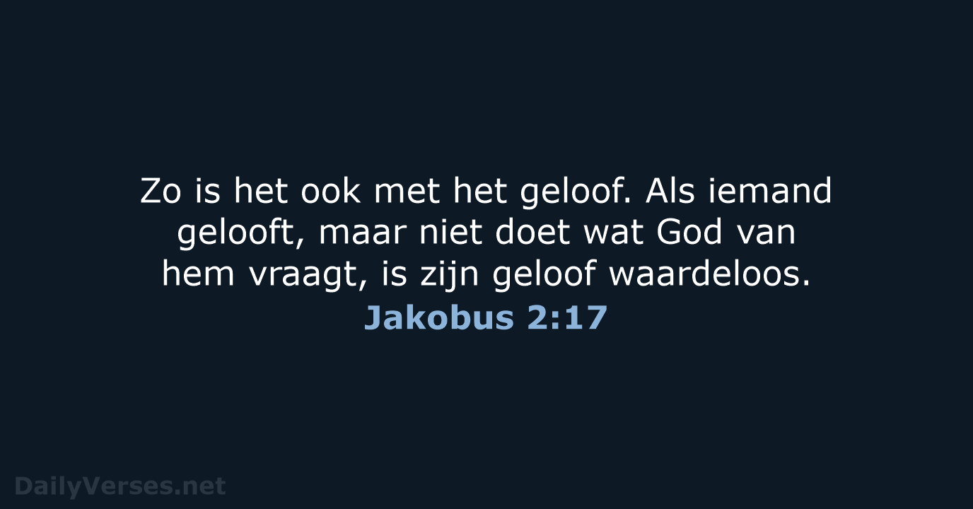 Jakobus 2:17 - BGT