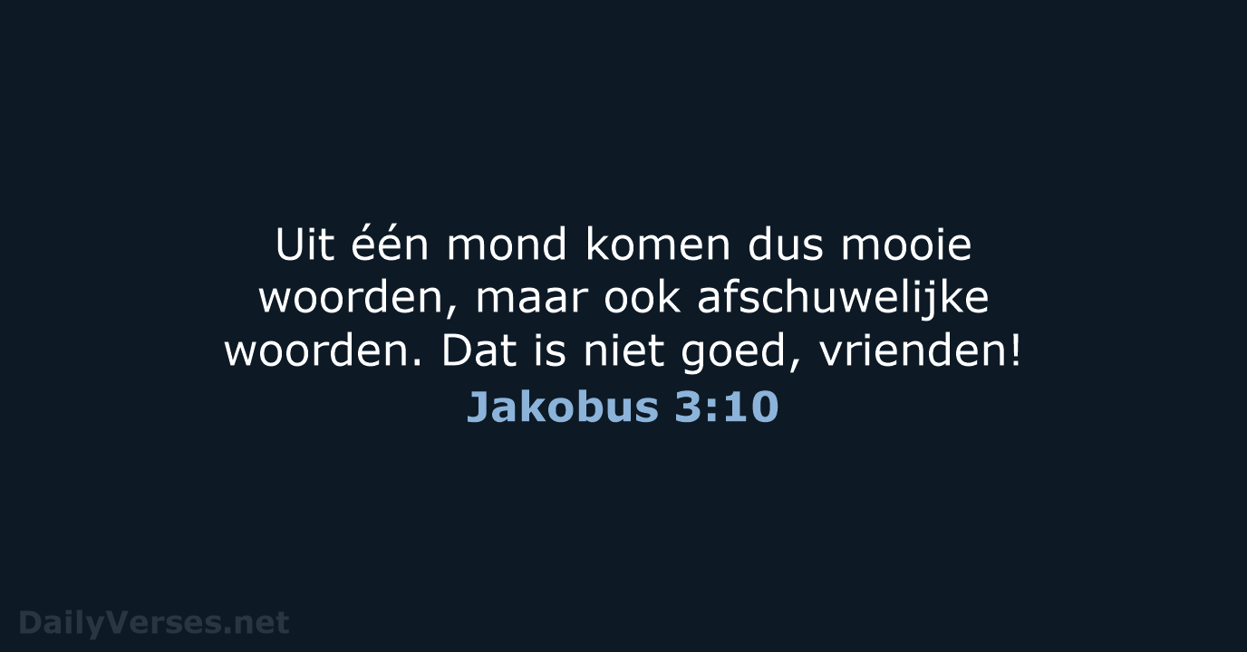 Jakobus 3:10 - BGT