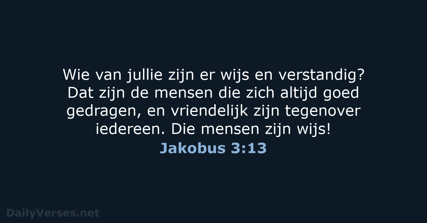 Jakobus 3:13 - BGT
