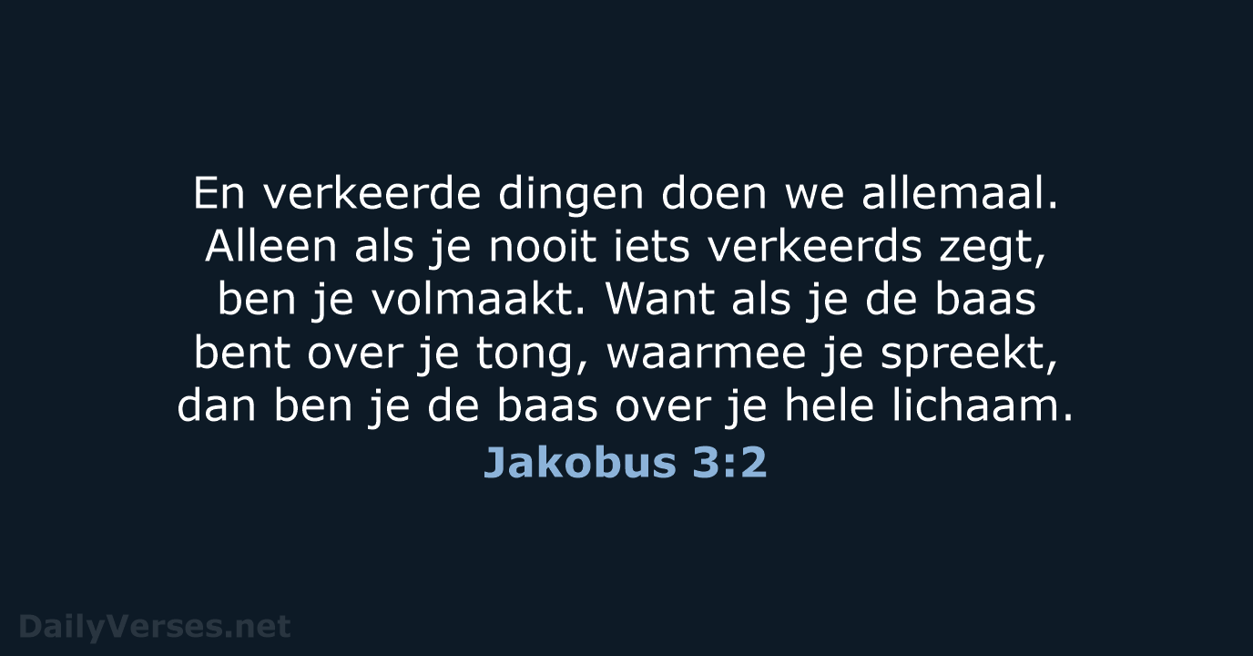 Jakobus 3:2 - BGT