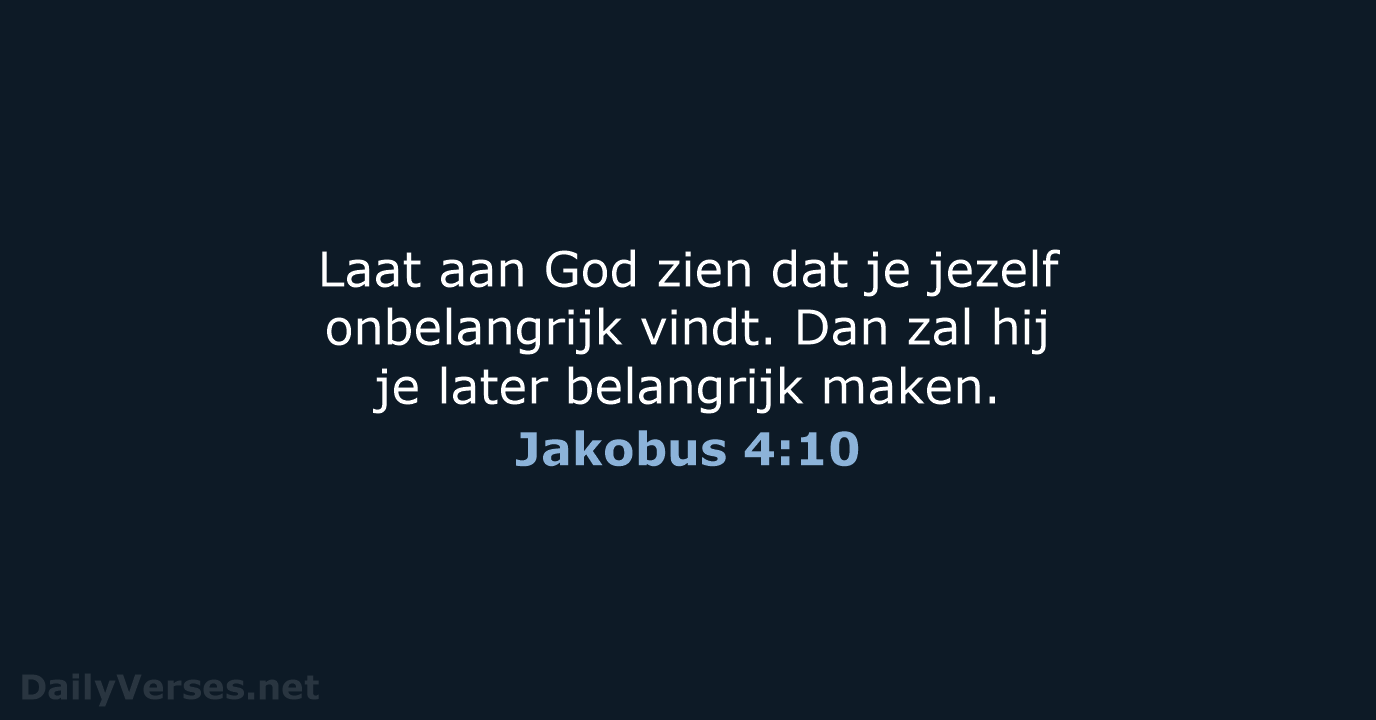 Jakobus 4:10 - BGT