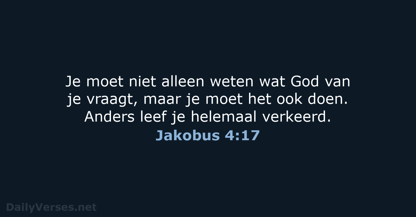Jakobus 4:17 - BGT