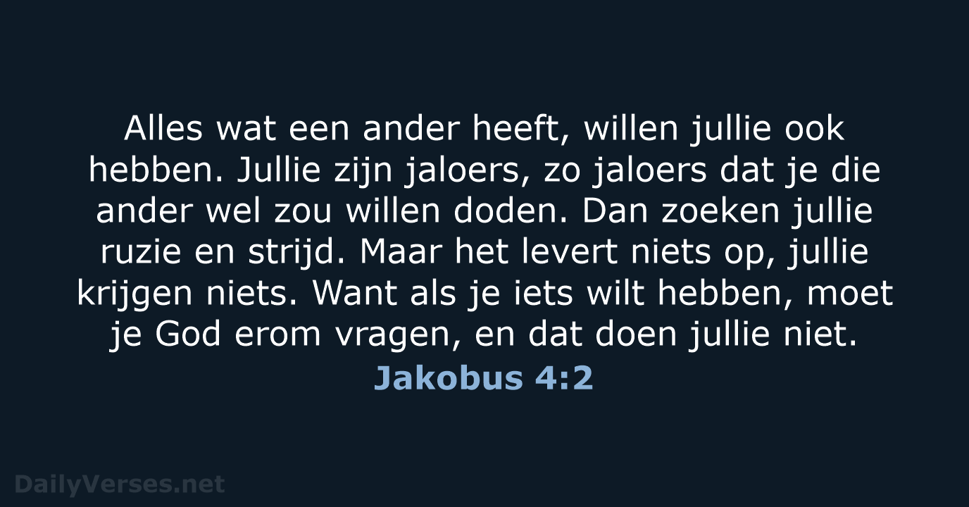 Jakobus 4:2 - BGT