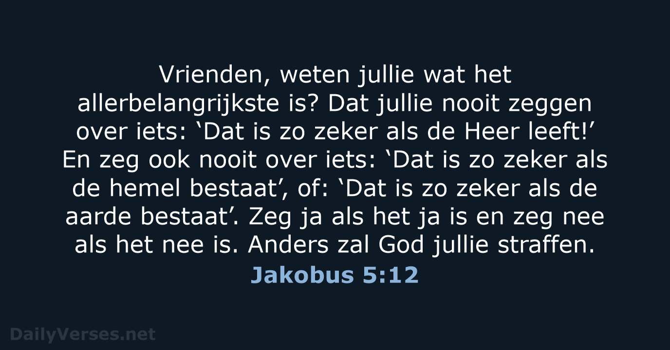 Jakobus 5:12 - BGT