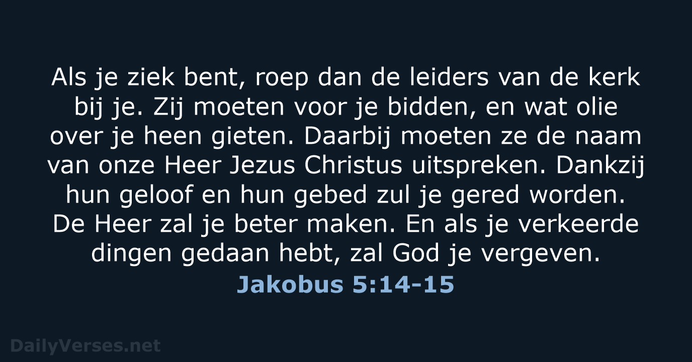 Jakobus 5:14-15 - BGT