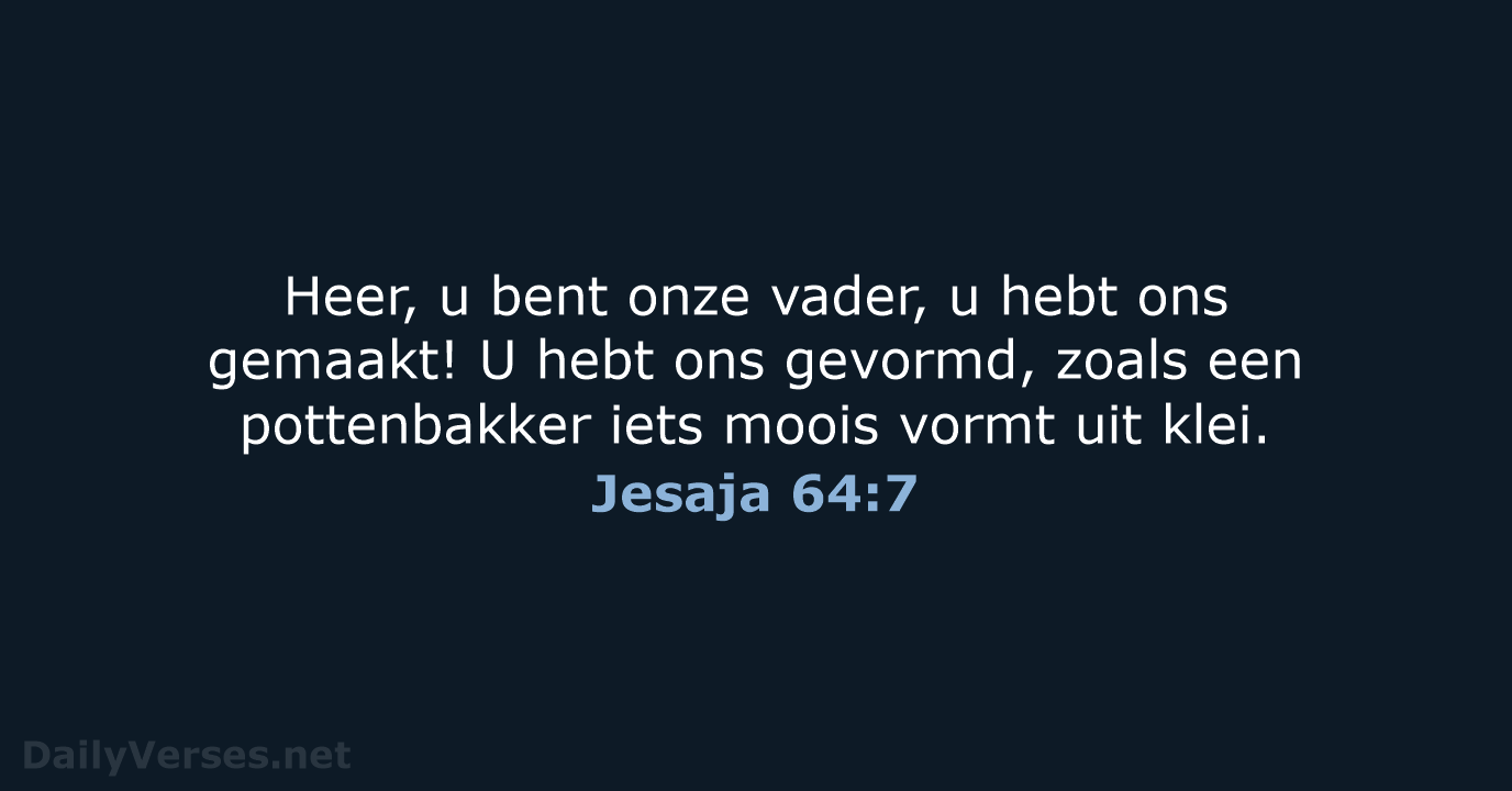 Jesaja 64:7 - BGT