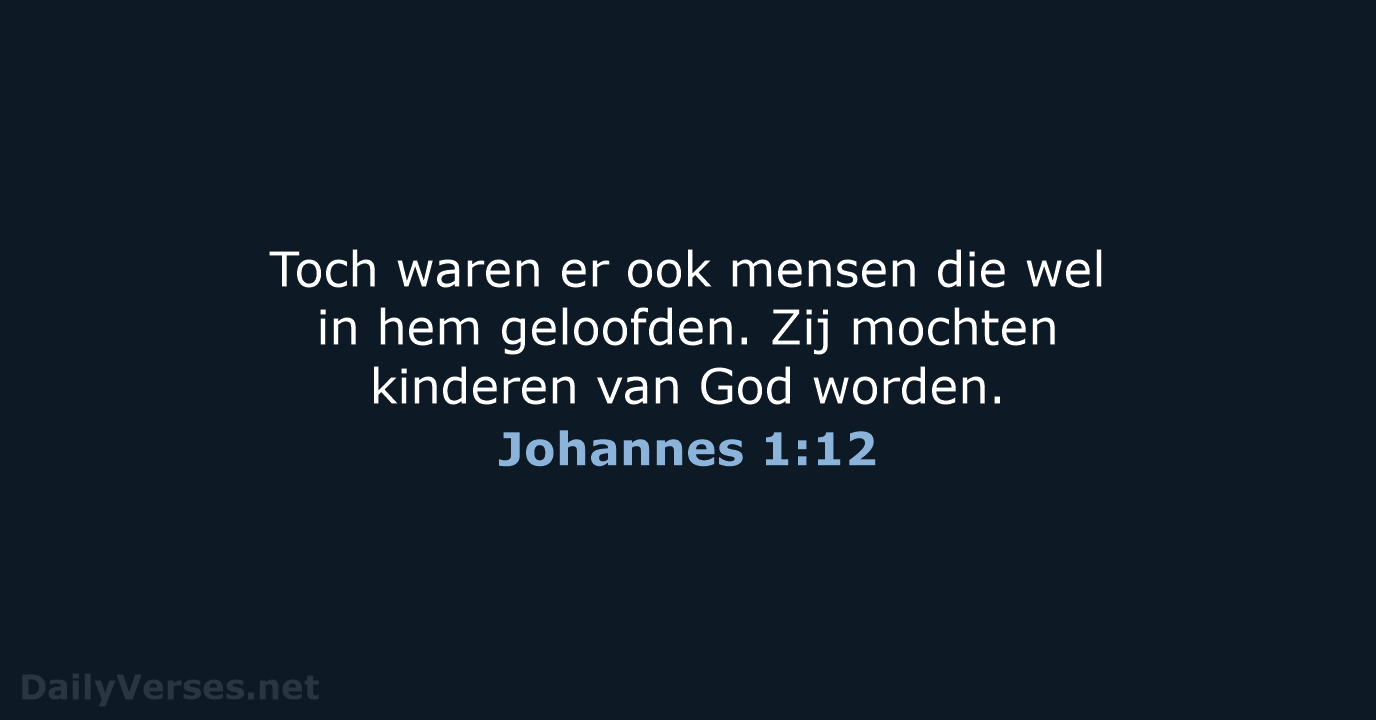 Johannes 1:12 - BGT