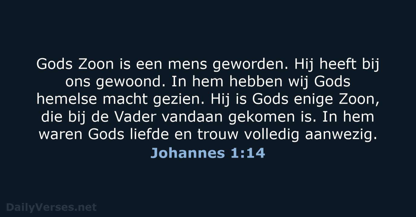 Johannes 1:14 - BGT
