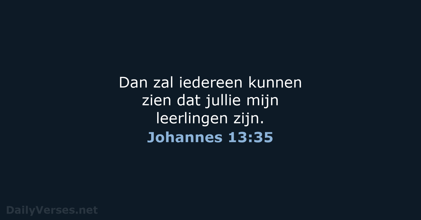 Johannes 13:35 - BGT