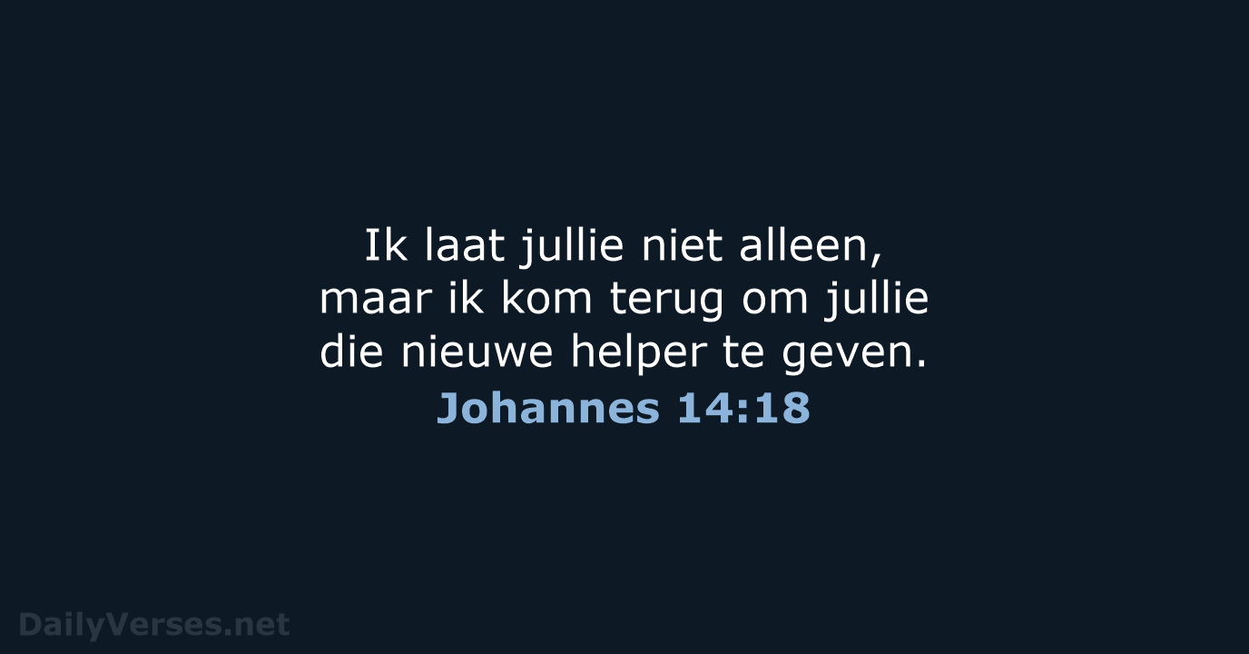 Johannes 14:18 - BGT
