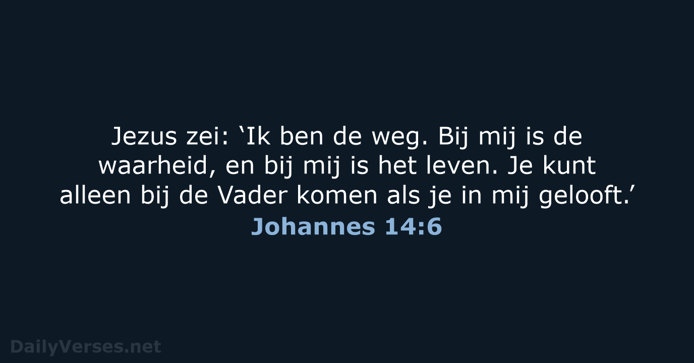 Johannes 14:6 - BGT
