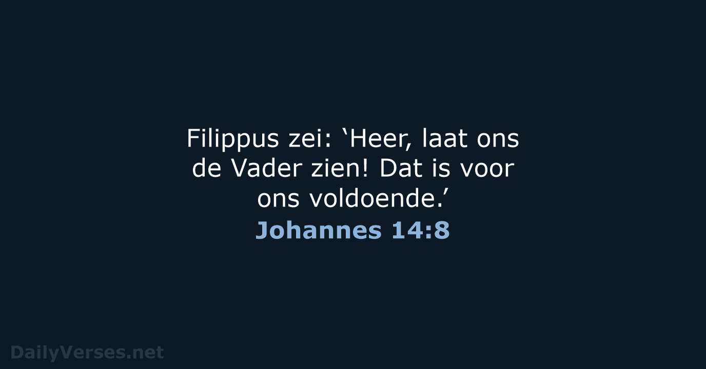 Johannes 14:8 - BGT
