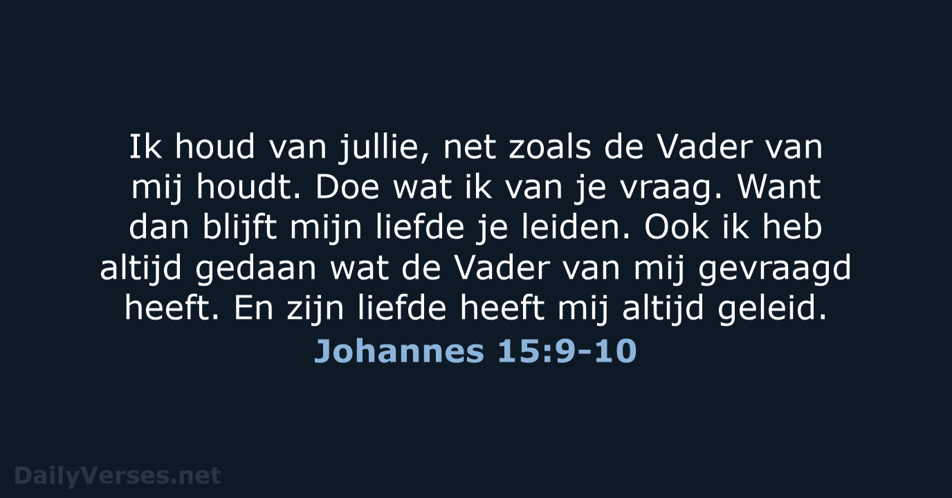 Johannes 15:9-10 - BGT
