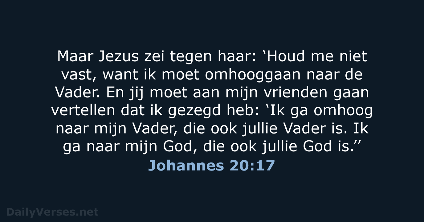 Johannes 20:17 - BGT