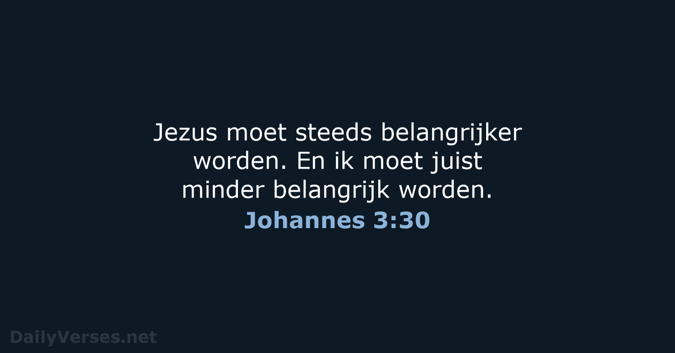 Johannes 3:30 - BGT