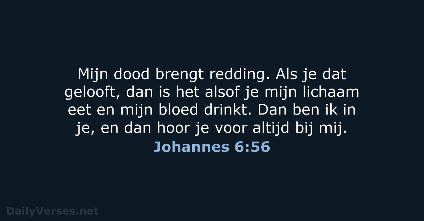 Johannes 6:56 - BGT