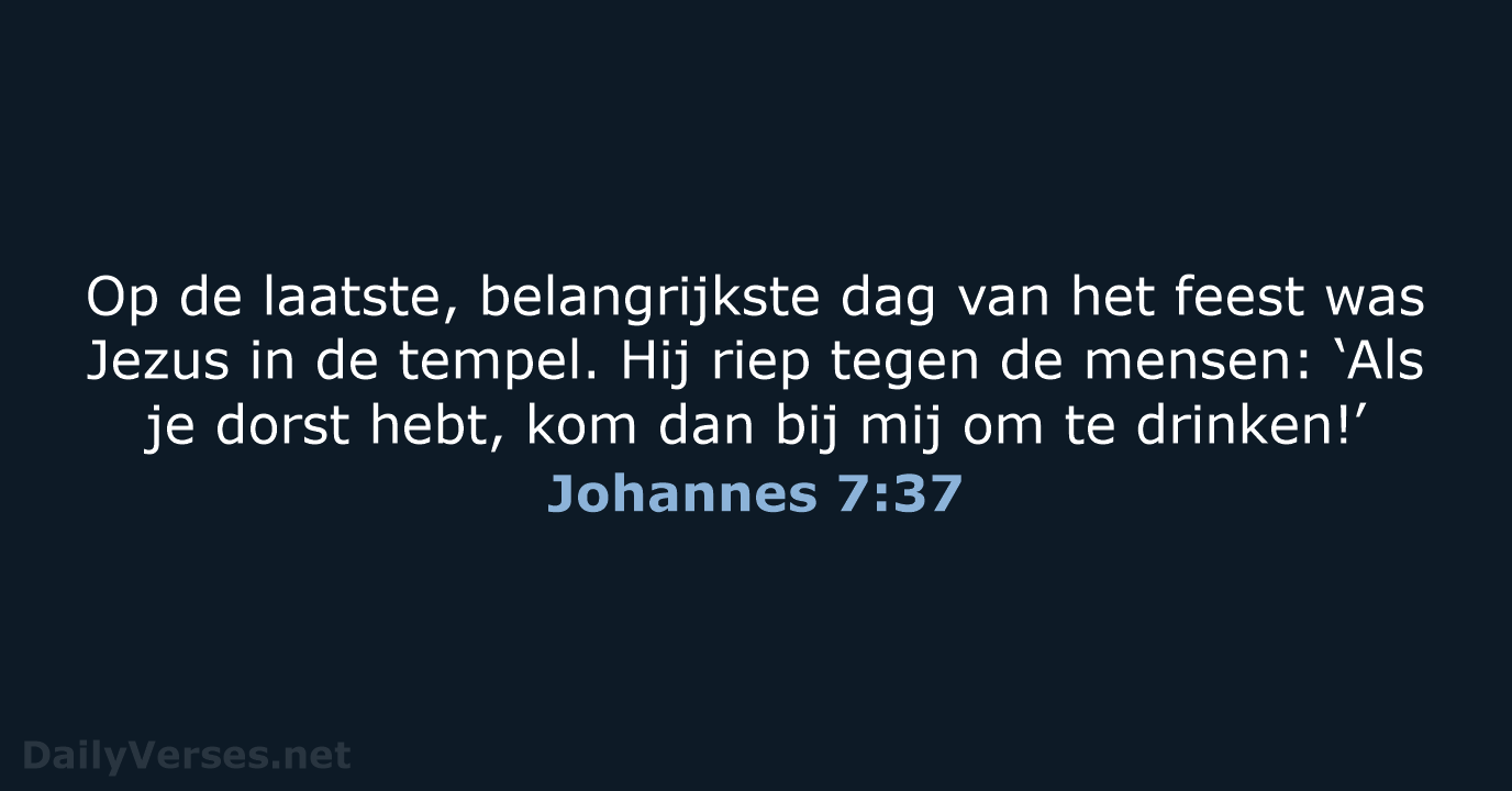 Johannes 7:37 - BGT