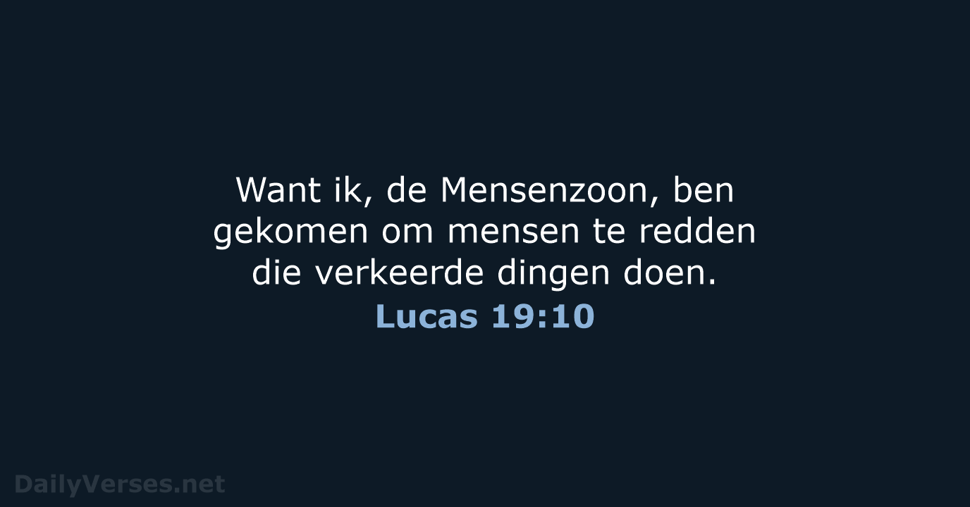 Lucas 19:10 - BGT