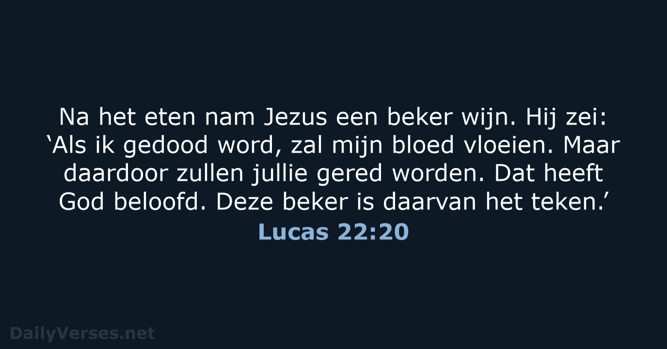 Lucas 22:20 - BGT