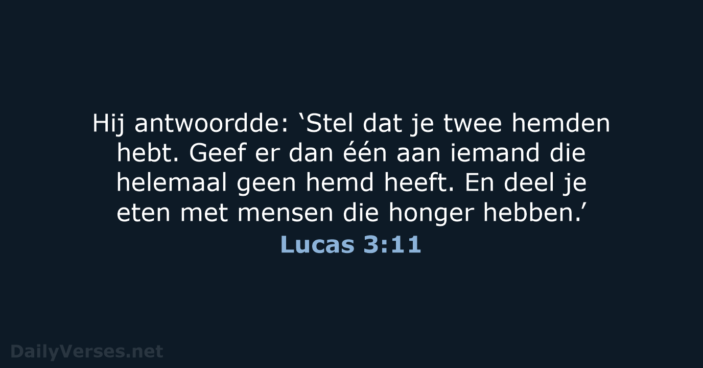 Lucas 3:11 - BGT