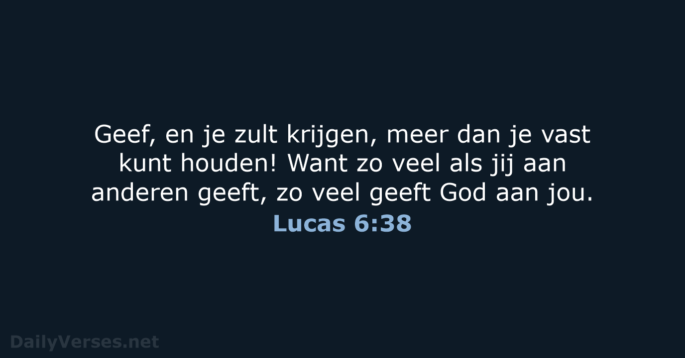Lucas 6:38 - BGT