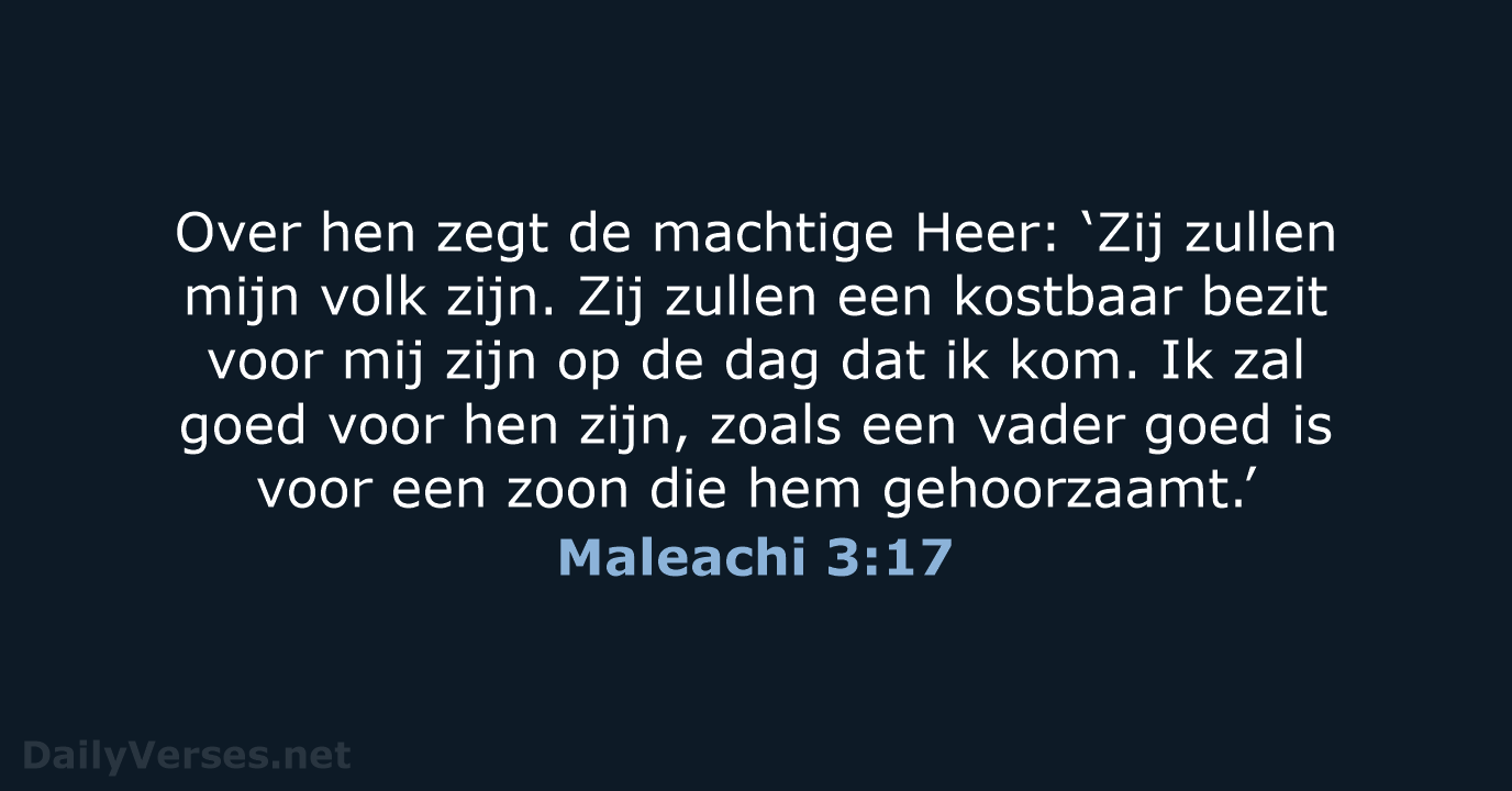 Maleachi 3:17 - BGT