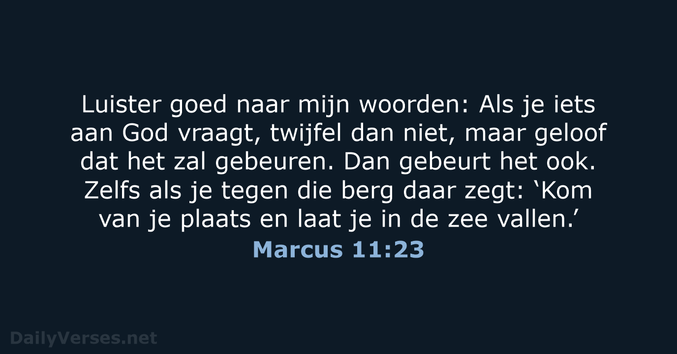 Marcus 11:23 - BGT