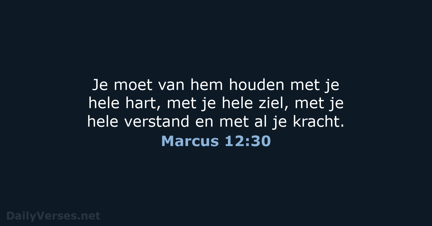 Marcus 12:30 - BGT